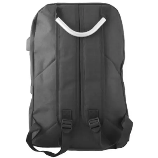 Comet Laptop Backpack & USB Port Black Back